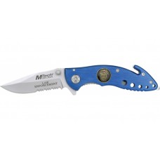  M-Tech Law Enforcement Rescue Knife Blue MT-384BL