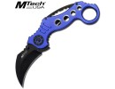 Mtech Blue Karambit Tactical Folder Knife MT-529BL