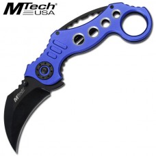 Mtech Blue Karambit Tactical Folder Knife MT-529BL