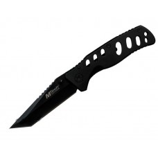 MT-518BK ALL BLACK MTECH FOLDER KNIFE W/ TANTO BLADE